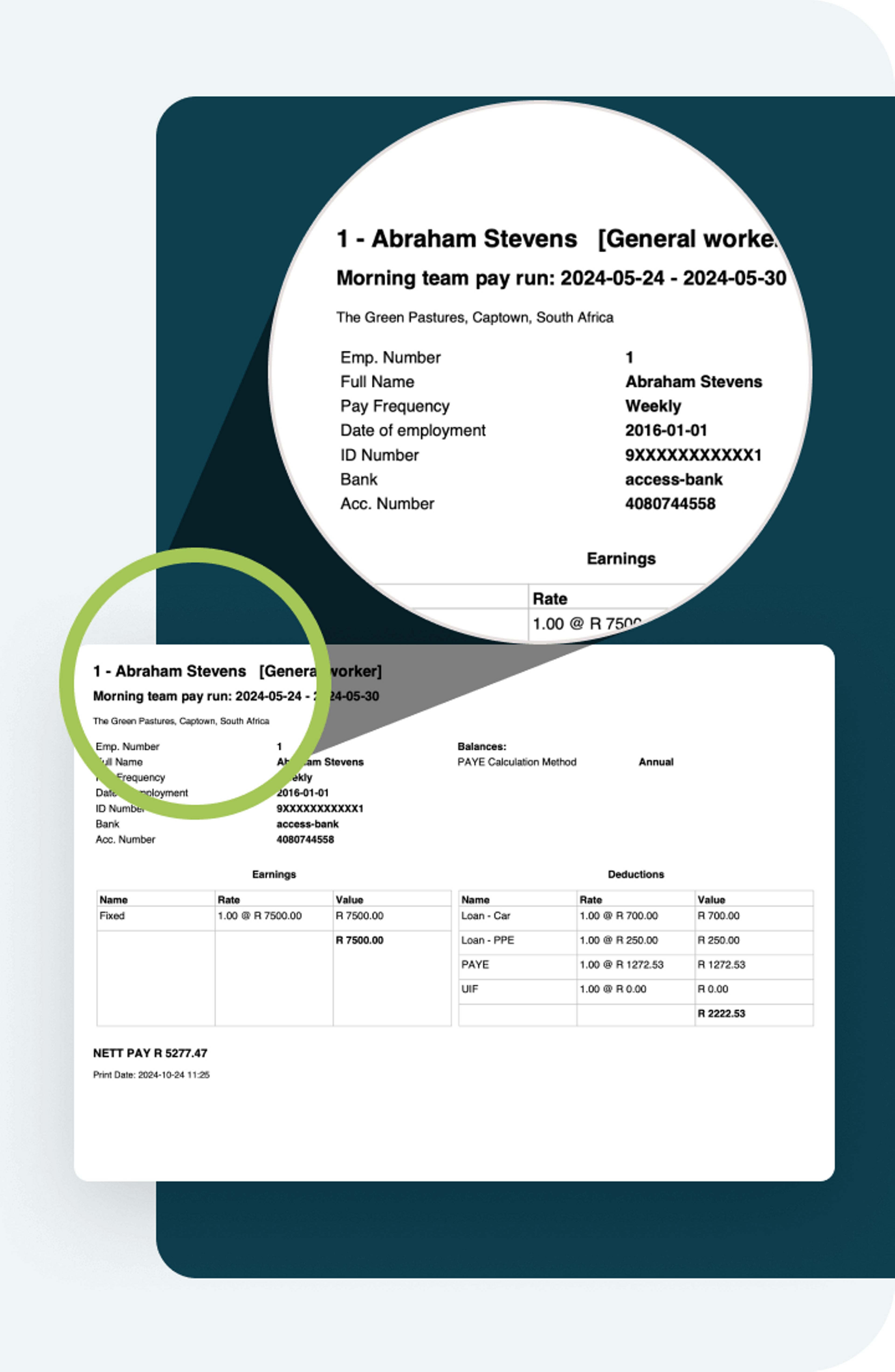 adaptive payslips