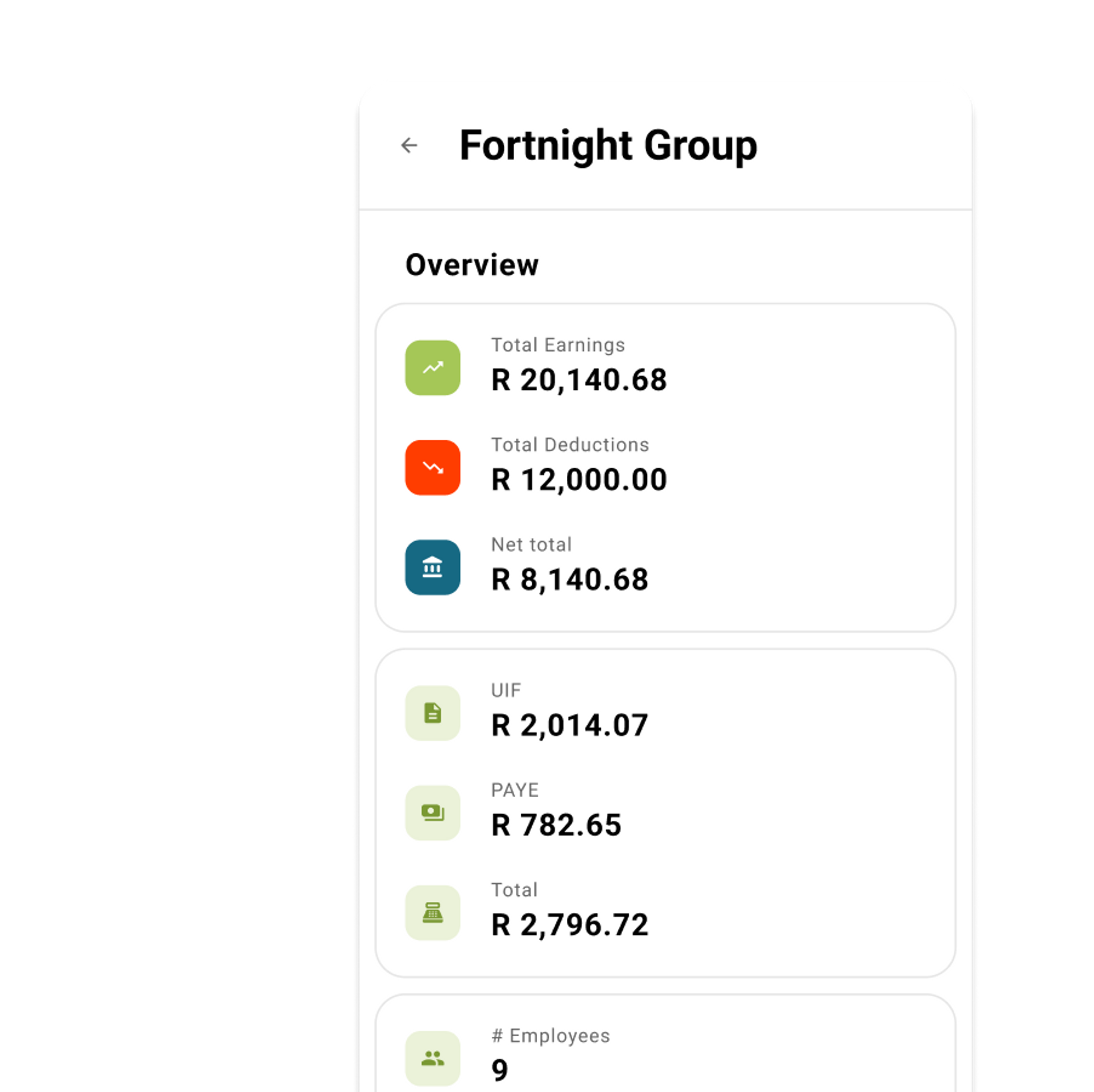 Screenshot of Live Labour Costs On Agrigistics