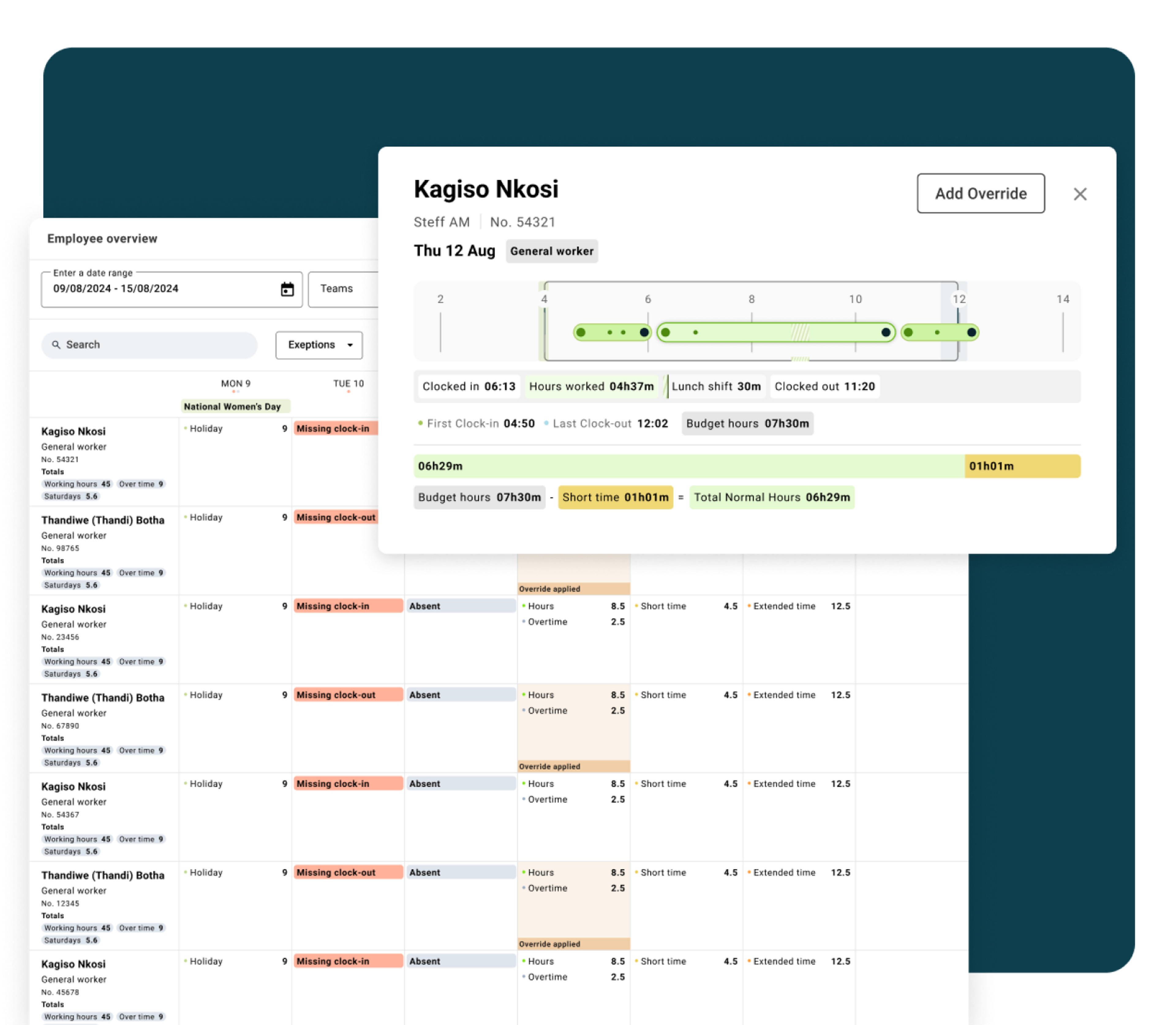 Clocking Data Integrated 