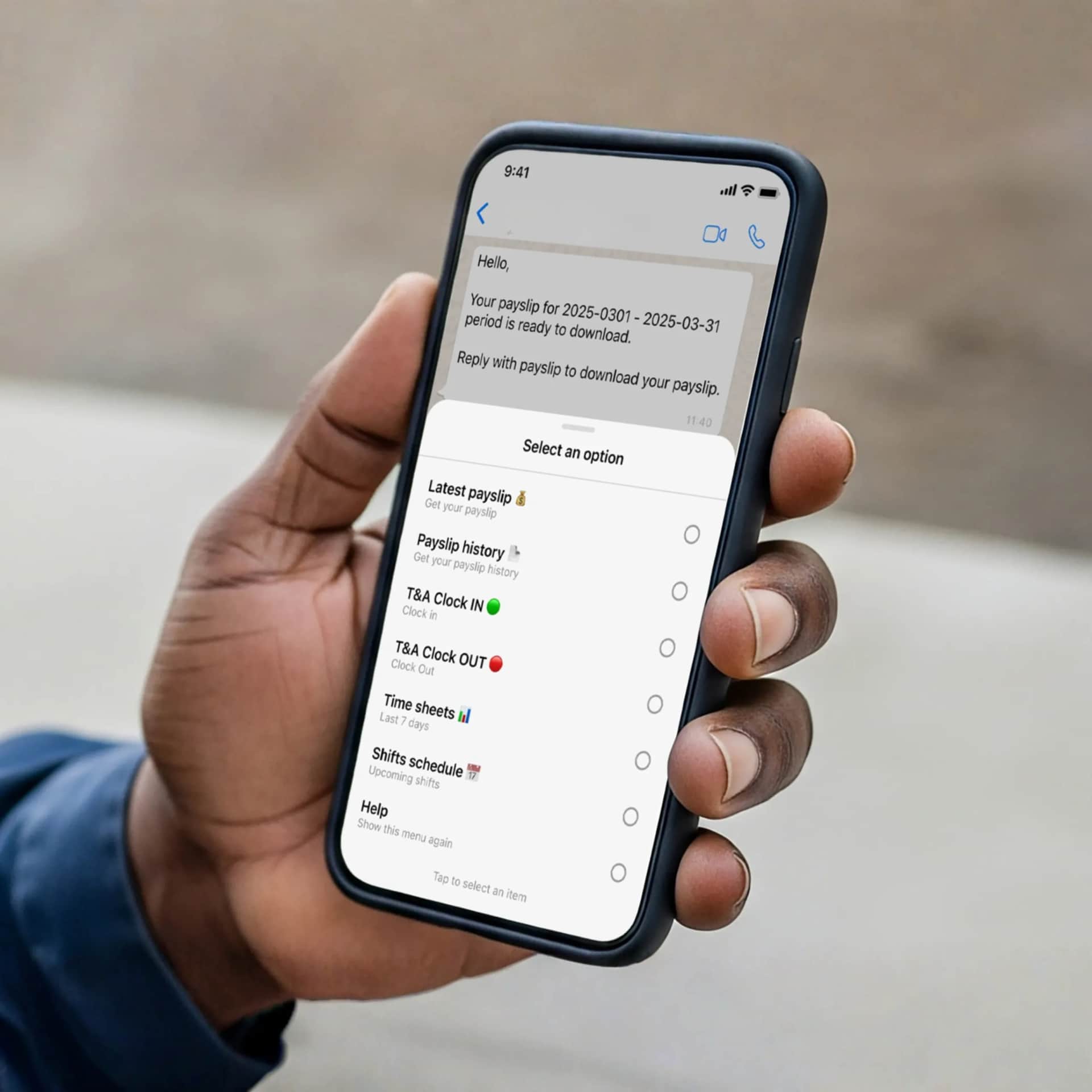 Simple Self-Service on WhatsApp